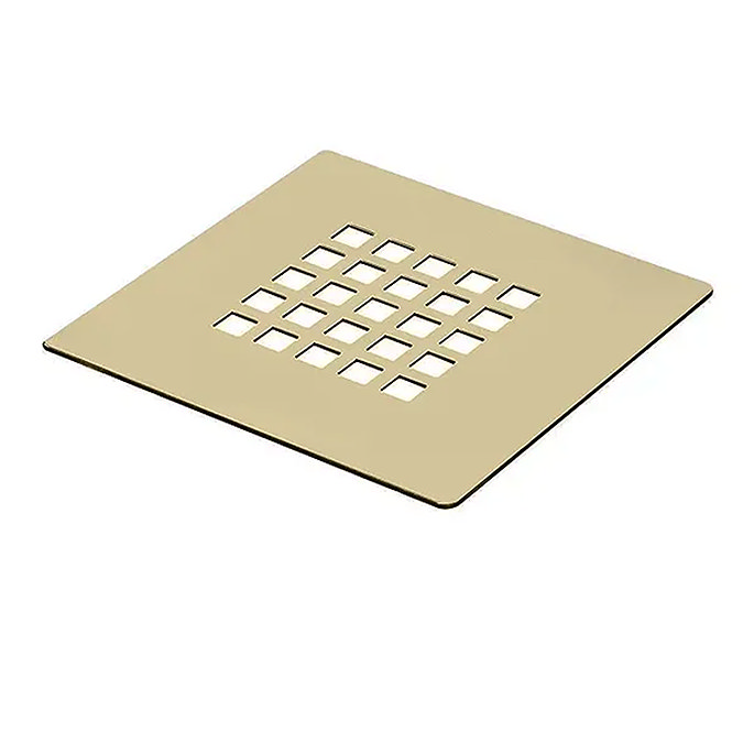 Imperia Beige Slate Effect Rectangular Shower Tray 1200 x 800mm with Brushed Brass Waste