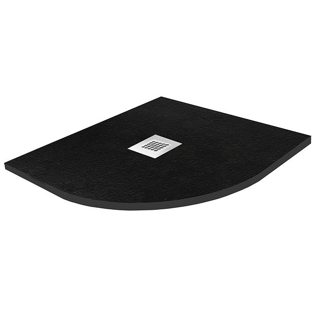 Imperia Black Slate Effect Quadrant Shower Tray | Victorian Plumbing