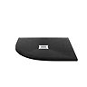Imperia 900 x 900mm Black Slate Effect Quadrant Shower Tray + Chrome Waste