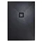 Imperia Black Slate Effect Rectangular Shower Tray 1000 x 700mm with Black Waste