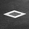 Imperia Black Slate Effect Rectangular Shower Tray 1000 x 800mm with Chrome Waste