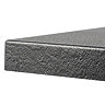 Imperia Graphite Slate Effect Rectangular Shower Tray 1200 x 700mm with Chrome Waste