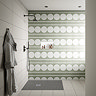 Imperia 1400 x 900mm Graphite Slate Effect Rectangular Shower Tray with Chrome Waste
