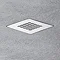 Imperia 1600 x 900mm Graphite Slate Effect Rectangular Shower Tray + Chrome Waste Feature Large Image
