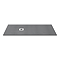 Imperia Graphite Slate Effect Rectangular Shower Tray 1700 x 700mm with Chrome Waste