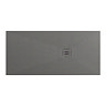 Imperia Graphite Slate Effect Rectangular Shower Tray 1700 x 700mm with Graphite Waste