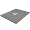 Imperia 900 x 900mm Graphite Slate Effect Square Tray + Chrome Waste