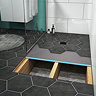 Imperia Wet Room Rectangular Tray Former Kit (Centre Waste in Matt Black)