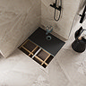 Imperia Wet Room Rectangular Tray Former Kit (End Centre Waste in Chrome)
