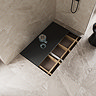 Imperia Wet Room Rectangular Tray Former Kit (Offset Centre Waste in Chrome) 1800 x 900 x 30mm