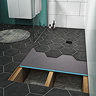 Imperia Wet Room Rectangular Tray Former Kit (Offset Centre Waste in Matt Black) 1800 x 900 x 30mm