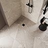 Imperia Wet Room Square Tray Former Kit (Centre Waste in Matt Black)
