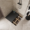 Imperia Wet Room Square Tray Former Kit (Corner Waste in Brushed Brass)