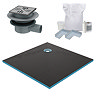 Imperia Wet Room Square Tray Former Kit (Corner Waste in Chrome)