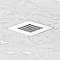 Imperia White Slate Effect Rectangular Shower Tray 1700 x 700mm with Chrome Waste