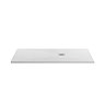Imperia 1700 x 700mm White Slate Effect Rectangular Shower Tray with Chrome Waste