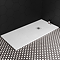 Imperia White Slate Effect Rectangular Shower Tray 1700 x 700mm with Chrome Waste