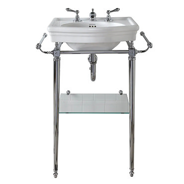 Imperial Etoile 530mm Small Basin + Chrome Basin Stand  Profile Large Image