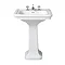 Imperial Etoile 605mm Medium Basin + Full Pedestal Large Image