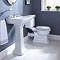 Imperial Etoile Close Coupled Toilet with Chrome Flush Lever Feature Large Image