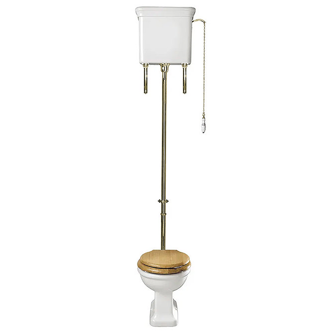 Imperial Etoile High Level Toilet with Antique Gold Fittings Large Image