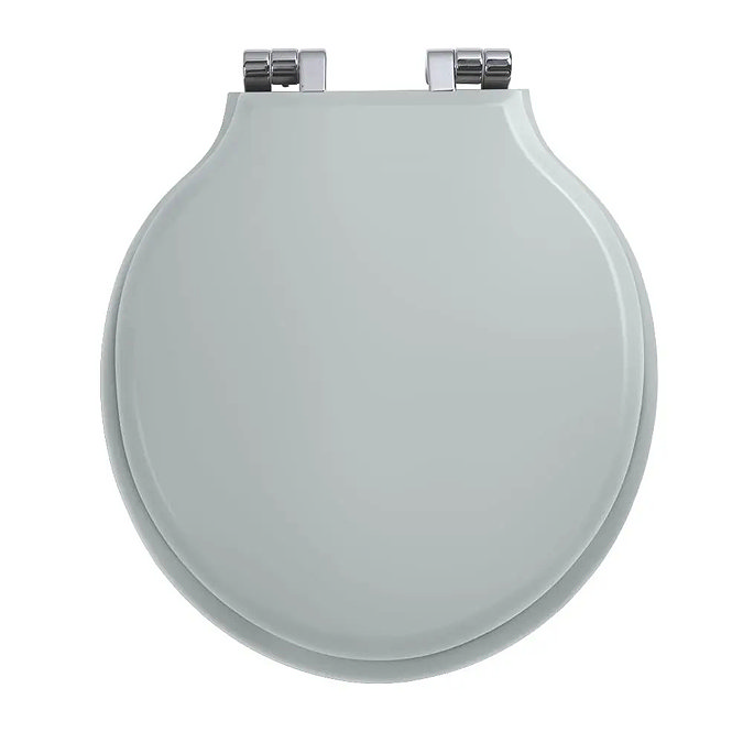 Imperial Etoile Soft Close Toilet Seat with Chrome Hinges - Grey Ecru Large Image