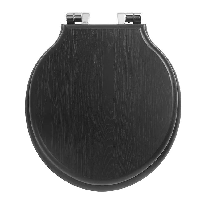 Imperial Etoile Soft Close Toilet Seat with Chrome Hinges - Wenge Large Image