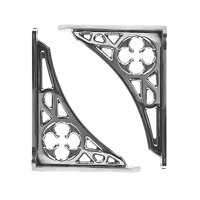 Imperial Ironbridge Chrome High Level Cistern Brackets (Pair) Large Image