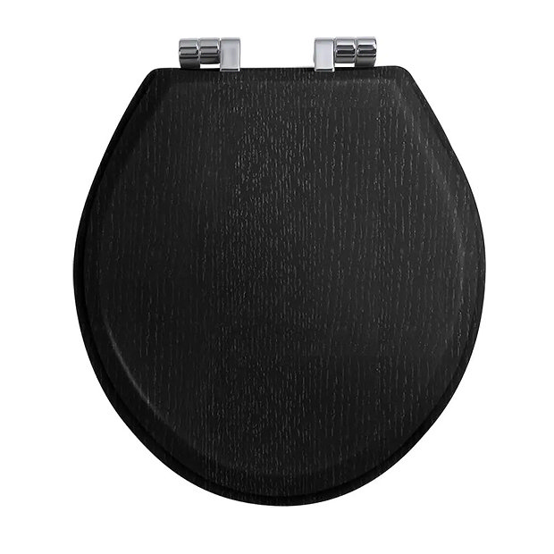 Imperial Oval Soft Close Toilet Seat with Chrome Hinges Wenge