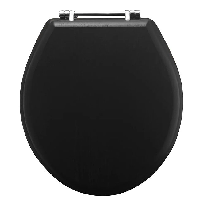 Imperial Oval Standard Toilet Seat with Chrome Hinges - Wenge Large Image