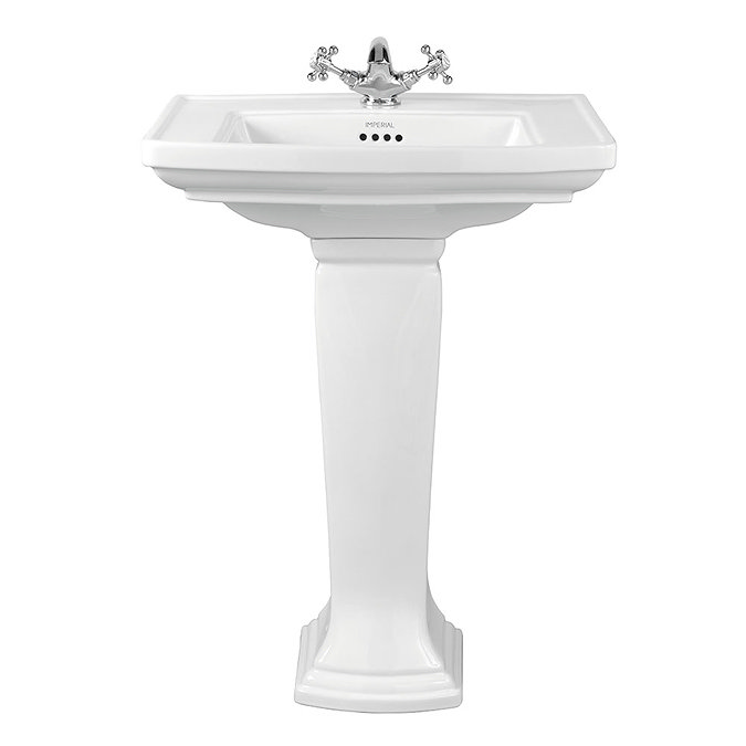 Imperial Radcliffe 600mm Medium Basin + Full Pedestal Large Image