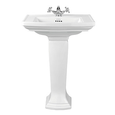 Imperial Radcliffe 600mm Medium Basin + Full Pedestal  Profile Large Image