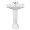 Imperial Radcliffe 600mm Medium Basin + Full Pedestal Large Image