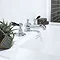 Imperial Radcliffe Chrome 3-Hole Basin Mixer with Black Levers + Waste  Profile Large Image