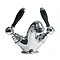 Imperial Radcliffe Chrome Mono Basin Mixer with Black Levers + Waste Large Image