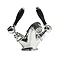 Imperial Radcliffe Chrome Mono Bidet Mixer with Black Levers + Waste Large Image