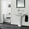 Imperial Radcliffe Close Coupled Toilet with Chrome Flush Push Button  Profile Large Image