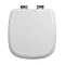 Imperial Radcliffe Soft Close Toilet Seat with Chrome Hinges - Gloss White Large Image