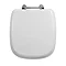 Imperial Radcliffe Standard Toilet Seat with Chrome Hinges - Gloss White Large Image