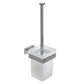 Inda Lea Wall Mounted Toilet Brush & Holder - A18140 Large Image