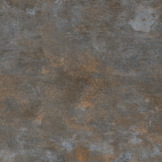 Industrial Metal Effect Floor Tiles - Grey - 600 x 600mm  Profile Large Image