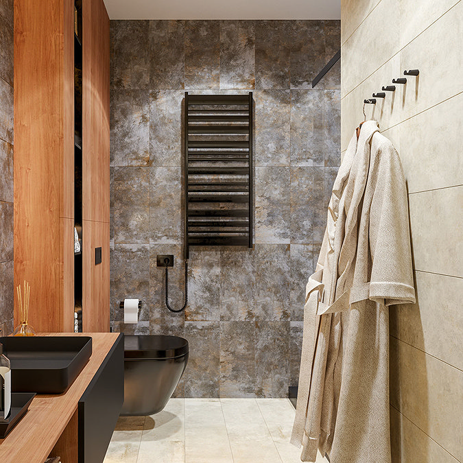 Industrial Metal Effect Wall and Floor Tiles - Grey - 300 x 600mm Feature Large Image