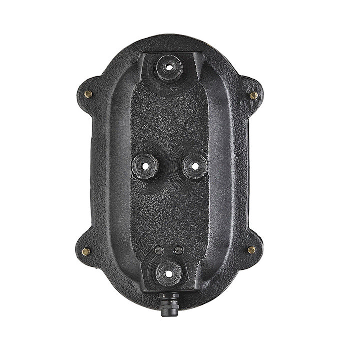 Industville 6" Bulkhead Outdoor & Bathroom Oval Light - Black - BK-IP65-OWL6-BK-SW-RB Feature Large