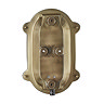 Industville 6" Bulkhead Outdoor & Bathroom Oval Light - Brass - BK-IP65-OWL6-B-SW-RB  Feature Large 