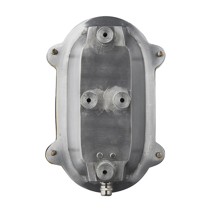 Industville 6" Bulkhead Outdoor & Bathroom Oval Light - Gunmetal - BK-IP65-OWL6-GN-SW-RB Feature La