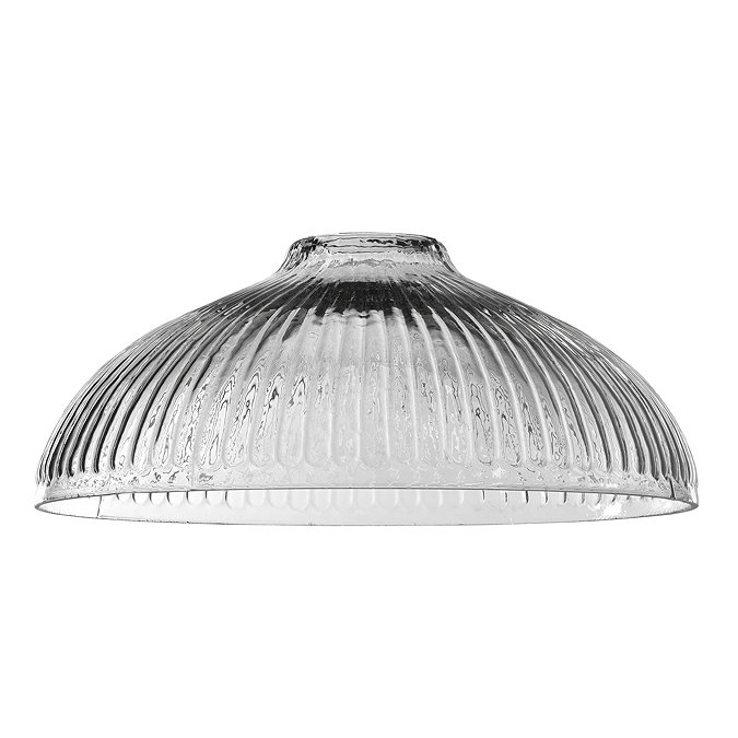 Industville Brooklyn 12" Glass Dome Pendant Light - Brass Holder