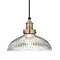 Industville Brooklyn 12" Glass Dome Pendant Light - Brass Holder - BR-GLDP12-BH Large Image