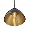 Industville Brooklyn 13" Pewter & Brass Dome Pendant - Brass Holder - BR-DP13-BP-BH  Profile Large I