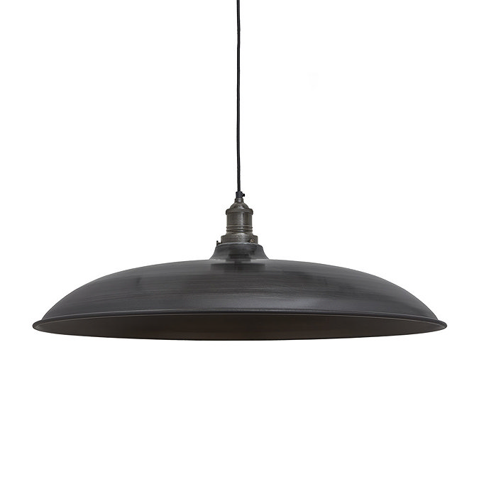 Industville Brooklyn 24" Giant Bowl Pendant - Pewter - BR-GBP24-P-PH Large Image