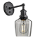 Industville Brooklyn 5.5" Tinted Schoolhouse Glass Wall Light - Smoke Grey